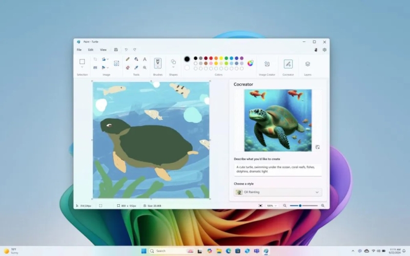 
Cocreator від Microsoft — «друге дихання» для Paint і офіційний генератор зображень для пристроїв PC Copilot+ 