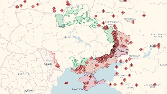 DeepState: Росіяни просунулися в районах 10 населених пунктів 